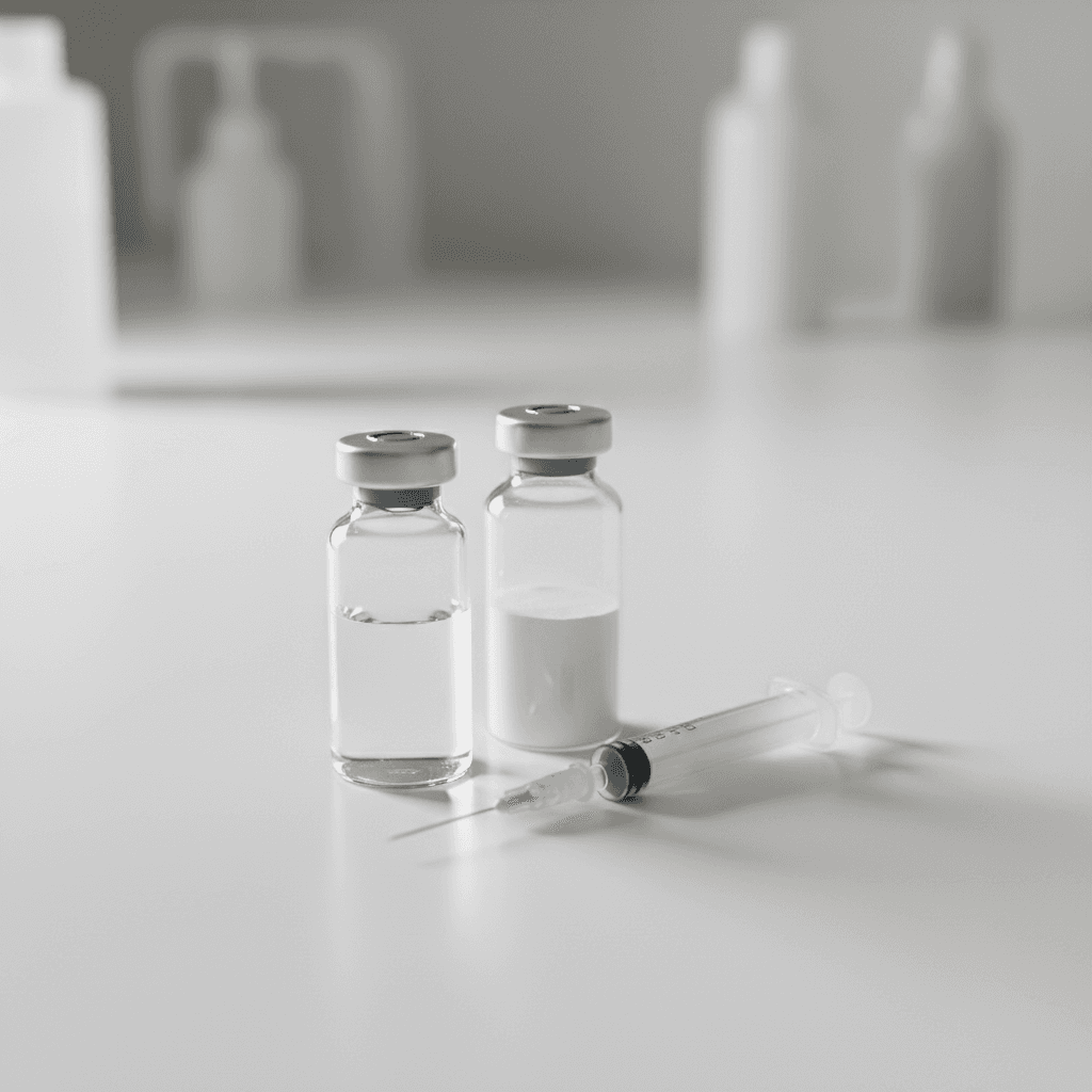 Photograph illustrating hgh vs sermorelin dosing comparison