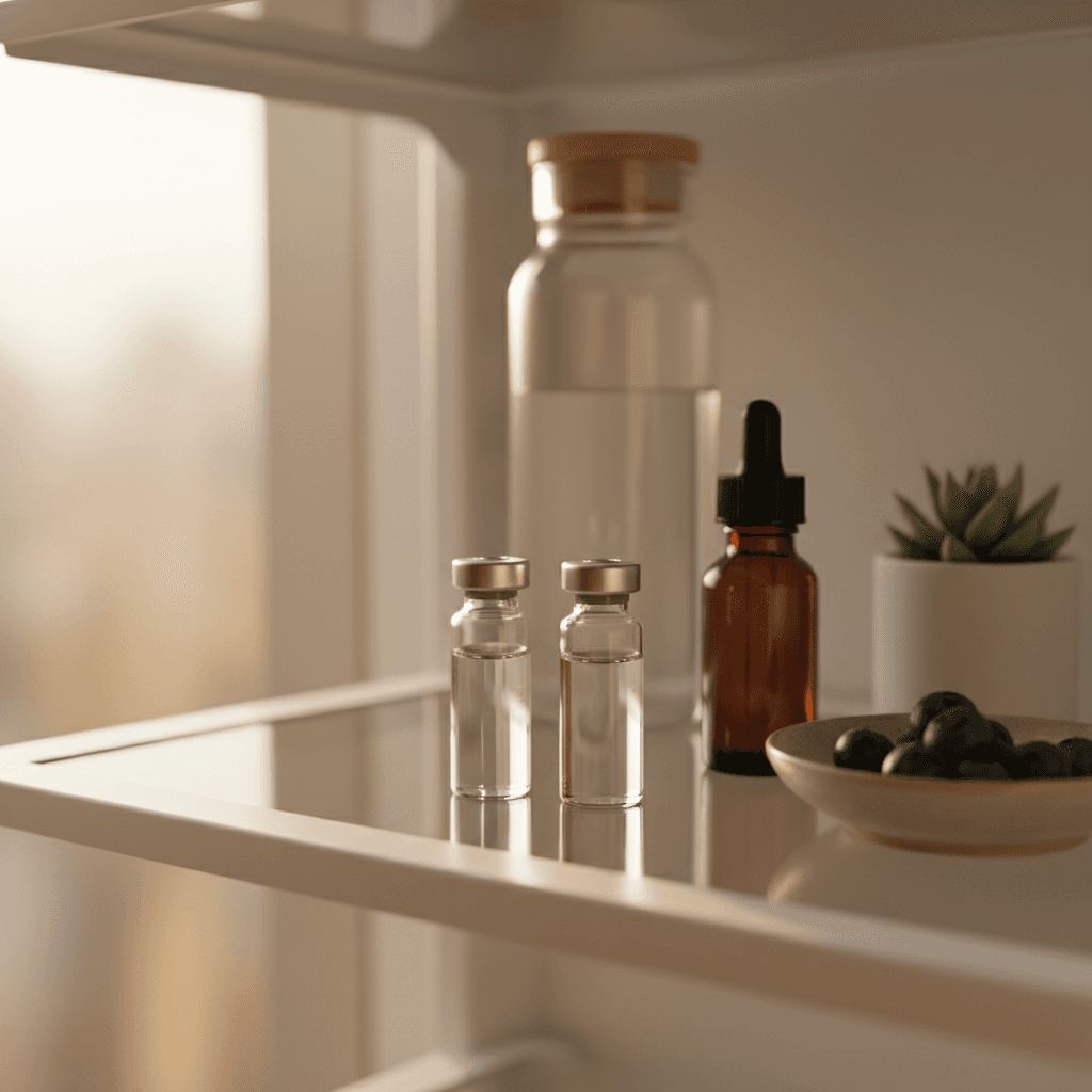 Photograph illustrating sermorelin dosage calculator & reconstitution guide